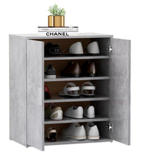 Schuhschrank Betongrau 60x35x70 cm Holzwerkstoff