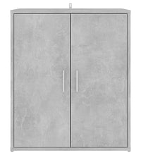 Schuhschrank Betongrau 60x35x70 cm Holzwerkstoff