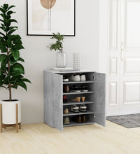 Schuhschrank Betongrau 60x35x70 cm Holzwerkstoff