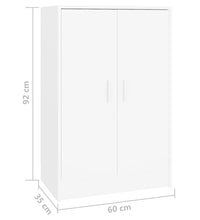 Schuhschrank Weiß 60x35x92 cm Holzwerkstoff