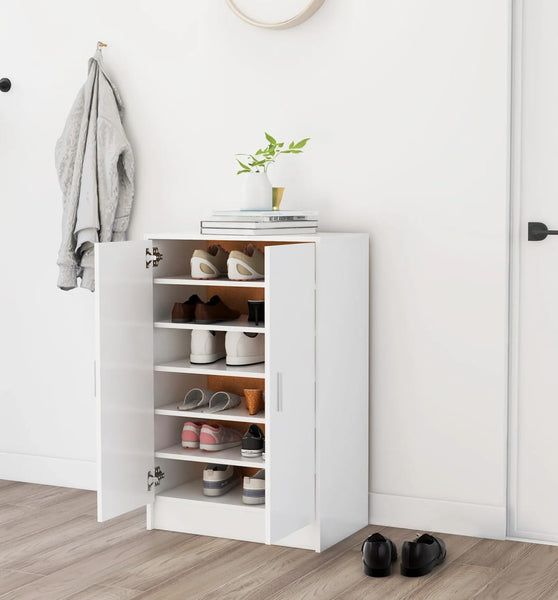 Schuhschrank Weiß 60x35x92 cm Holzwerkstoff