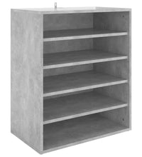 Schuhschrank Betongrau 60x35x70 cm Holzwerkstoff