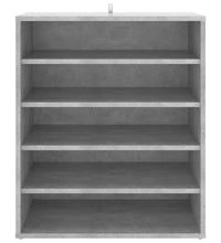 Schuhschrank Betongrau 60x35x70 cm Holzwerkstoff