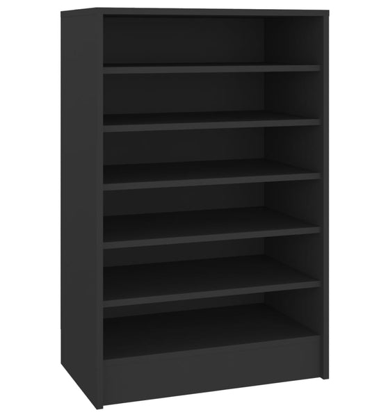 Schuhschrank Schwarz 60x35x92 cm Holzwerkstoff