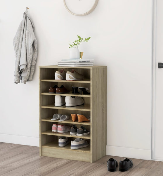 Schuhschrank Sonoma-Eiche 60x35x92 cm Holzwerkstoff