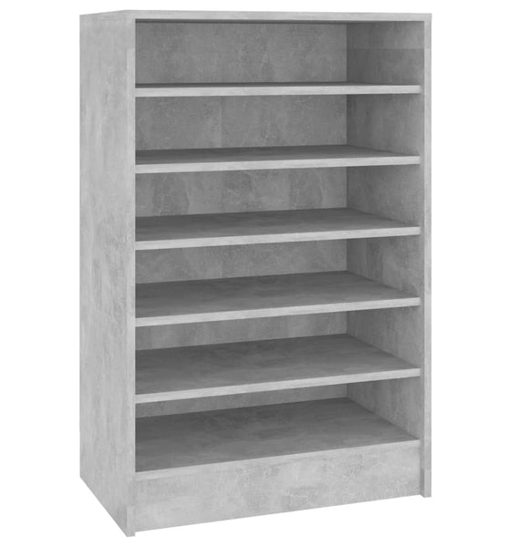 Schuhschrank Betongrau 60x35x92 cm Holzwerkstoff