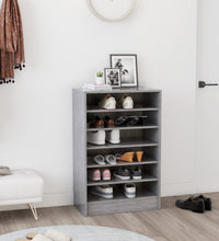 Schuhschrank Betongrau 60x35x92 cm Holzwerkstoff