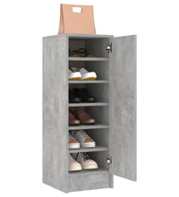 Schuhschrank Betongrau 32x35x92 cm Holzwerkstoff