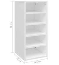 Schuhschrank Weiß 31,5x35x70 cm Holzwerkstoff