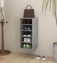 Schuhschrank Betongrau 31,5x35x70 cm Holzwerkstoff