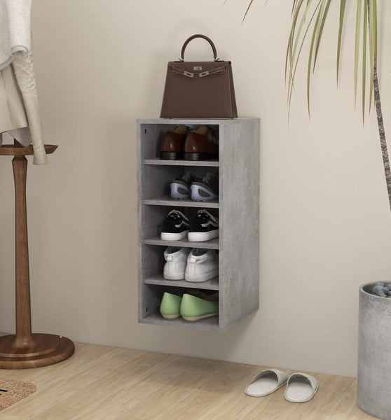 Schuhschrank Betongrau 31,5x35x70 cm Holzwerkstoff