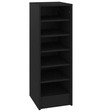 Schuhschrank Schwarz 31,5x35x90 cm Holzwerkstoff