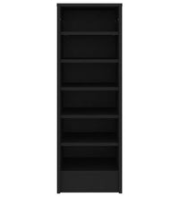 Schuhschrank Schwarz 31,5x35x90 cm Holzwerkstoff