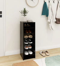 Schuhschrank Schwarz 31,5x35x90 cm Holzwerkstoff