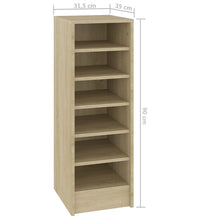 Schuhschrank Sonoma-Eiche 31,5x35x90 cm Holzwerkstoff