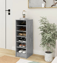Schuhschrank Betongrau 31,5x35x90 cm Holzwerkstoff