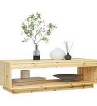 Couchtisch 110x50x33,5 cm Massivholz Tanne