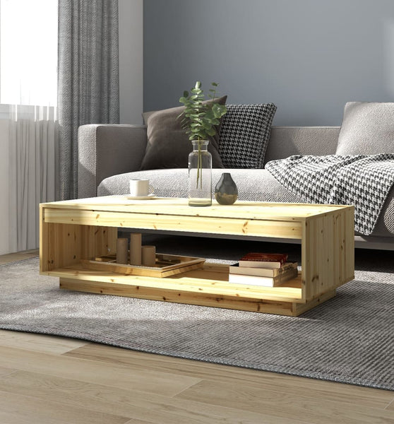 Couchtisch 110x50x33,5 cm Massivholz Tanne