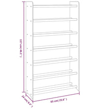 Schuhregal Braun 65x24x117 cm Holzwerkstoff