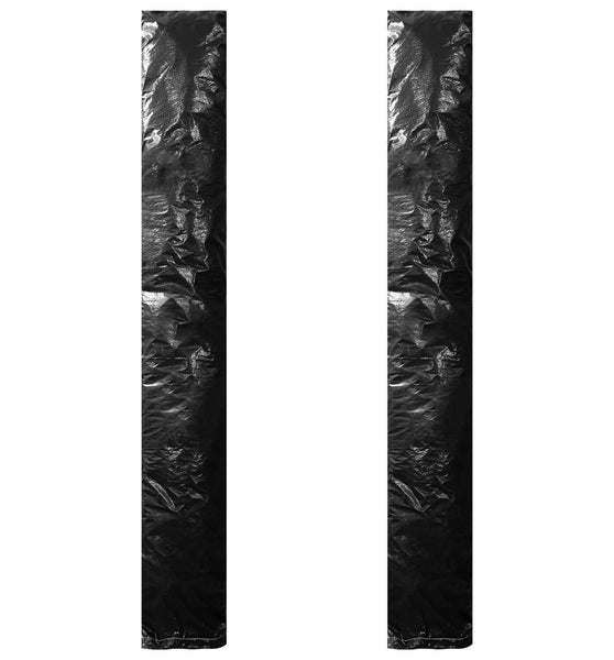 Sonnenschirm-Schutzhüllen 2 Stk. mit Reißverschluss PE 200 cm