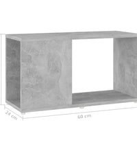 TV-Schrank Betongrau 60x24x32 cm Holzwerkstoff