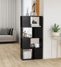 Bücherregal Raumteiler Grau 60x24x124,5 cm Holzwerkstoff