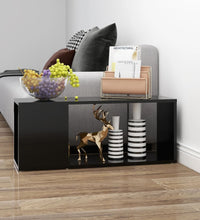 TV-Schrank Schwarz 80x24x32 cm Holzwerkstoff
