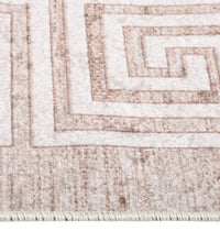 Teppich Waschbar Beige 120x180 cm Rutschfest