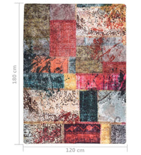 Teppich Waschbar Patchwork Mehrfarbig 120x180 cm Rutschfest