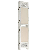6-tlg. Raumteiler Creme 210x165 cm Stoff