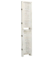 3-tlg. Raumteiler Antik-Weiß 105x165 cm Holz