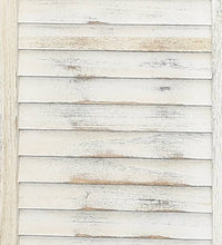 3-tlg. Raumteiler Antik-Weiß 105x165 cm Holz