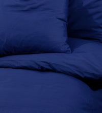 Bettwäsche-Set Marineblau 220x240 cm Leichte Mikrofaser