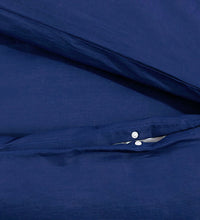 Bettwäsche-Set Marineblau 220x240 cm Leichte Mikrofaser