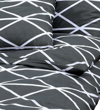 Bettwäsche-Set Grau 200x220 cm Baumwolle