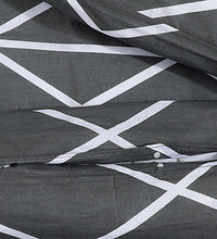 Bettwäsche-Set Grau 200x220 cm Baumwolle