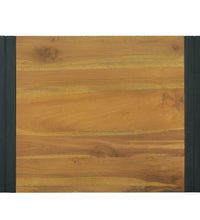 Wand-Badregal 60x45x35 cm Massivholz Teak