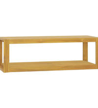Wand-Badregal 110x45x35 cm Massivholz Teak