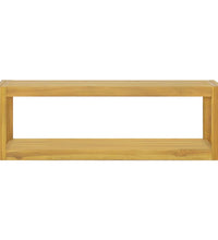 Wand-Badregal 110x45x35 cm Massivholz Teak