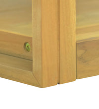 Wand-Badregal 110x45x35 cm Massivholz Teak