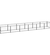 Hundezwinger Schwarz 6 m² Stahl