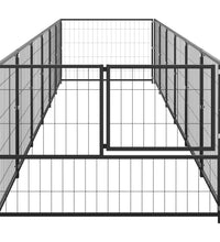 Hundezwinger Schwarz 6 m² Stahl