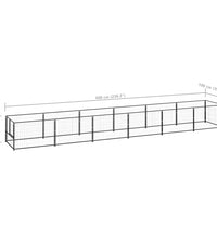 Hundezwinger Schwarz 6 m² Stahl