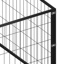 Hundezwinger Schwarz 8 m² Stahl