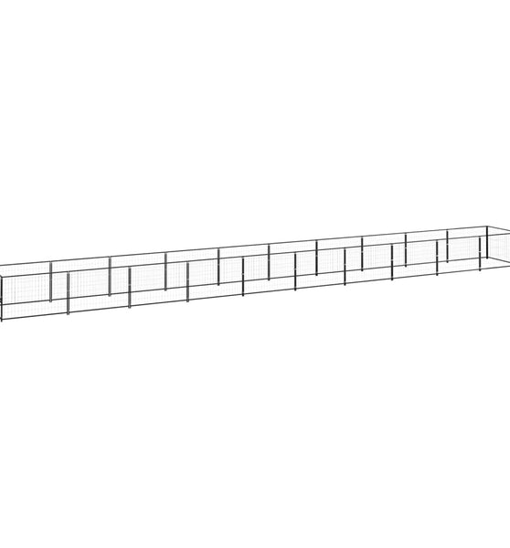 Hundezwinger Schwarz 10 m² Stahl