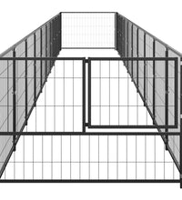 Hundezwinger Schwarz 10 m² Stahl