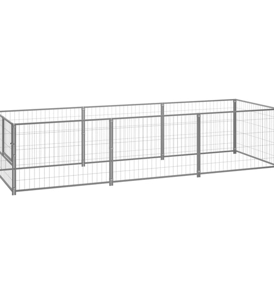 Hundezwinger Silbern 3 m² Stahl