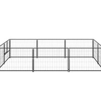 Hundezwinger Schwarz 6 m² Stahl