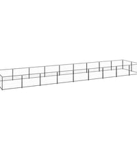 Hundezwinger Schwarz 18 m² Stahl
