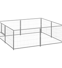 Hundezwinger Silbern 4 m² Stahl